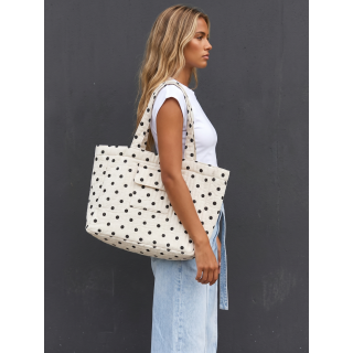 Sac à pois Carya - Crème