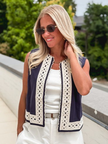 Gilet Maniola - Bleu marine Gilet Maniola - Bleu marine