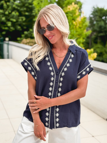 Chemise Almada - Bleu marine Chemise Almada - Bleu marine