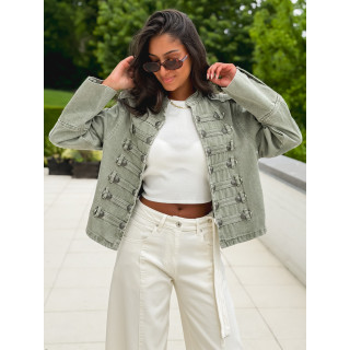 Veste en jeans Rhéa - Kaki