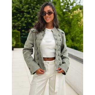 Veste en jeans Rhéa - Kaki