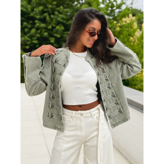 Veste en jeans Rhéa - Kaki