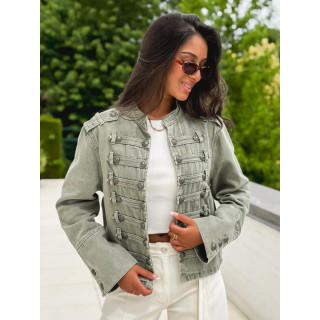 Veste en jeans Rhéa - Kaki