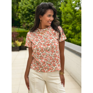 T-shirt à fleurs Kiona - Rose