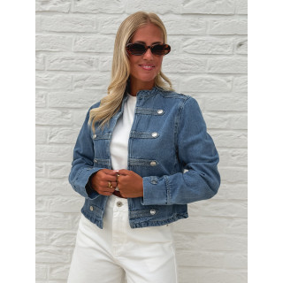 Veste courte en jeans Solyana - Bleu