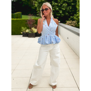Blouse Charlize - Bleu