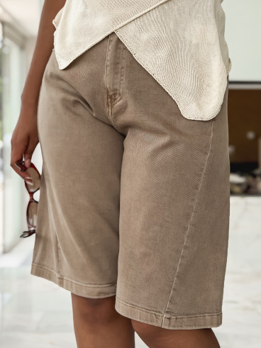 Bermuda en jeans Morélia - Beige foncé