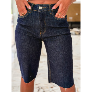 Bermuda en jeans Norélia - Bleu foncé
