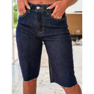 Bermuda en jeans Norélia - Bleu foncé