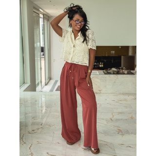 Pantalon Léonore - Terracotta