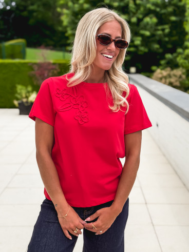T-shirt Justa - Rouge
