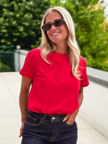 T-shirt Justa - Rouge