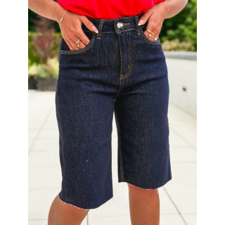 Bermuda en jeans Norélia - Bleu foncé