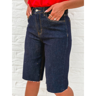 Bermuda en jeans Norélia - Bleu foncé
