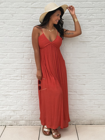 Robe longue Cléo - Terracotta Robe longue Cléo - Terracotta