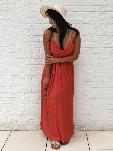Robe longue Cléo - Terracotta Robe longue Cléo - Terracotta
