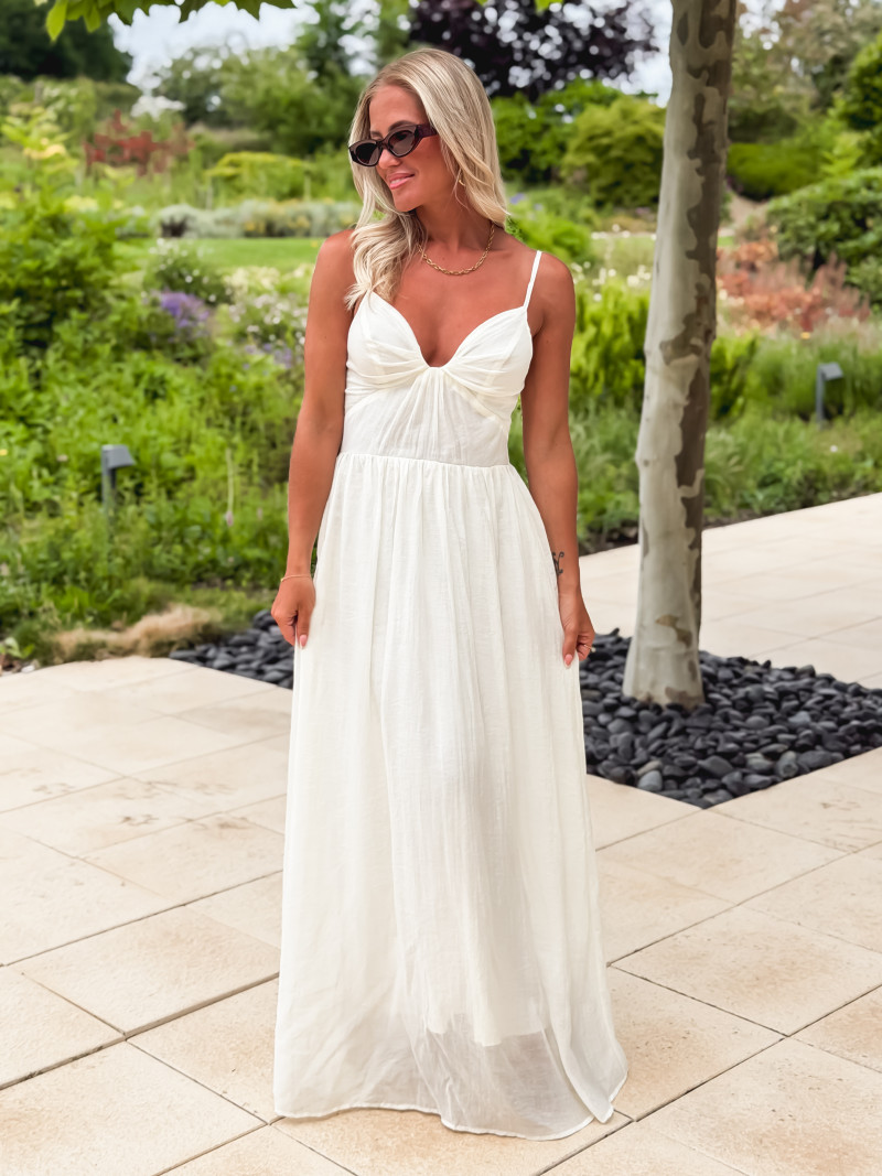 Robe longue Laélia - Crème Robe longue Laélia - Crème