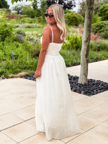 Robe longue Laélia - Crème Robe longue Laélia - Crème