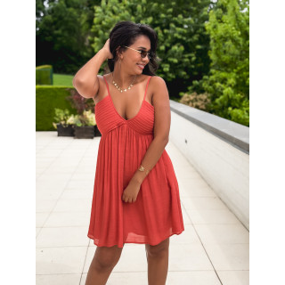 Robe courtes Cléo - Terracotta
