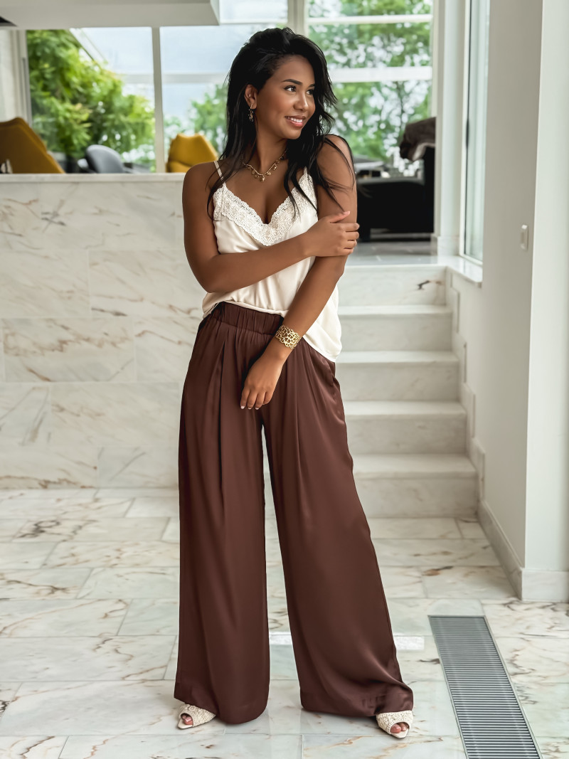 Pantalon Naelle - Chocolat Pantalon Naelle - Chocolat