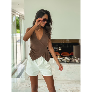 Blouse Losiana - Chocolat