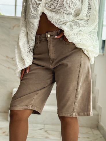 Bermuda en jeans Morélia - Beige foncé