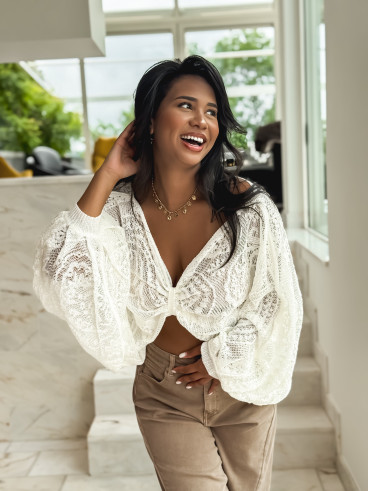 Blouse Taélia - Ecru Blouse Taélia - Ecru