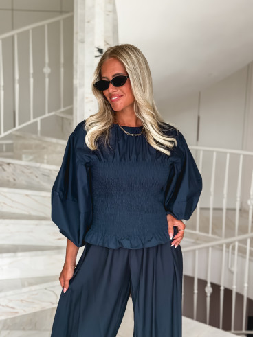 Blouse Abigaëlle - Bleu marine