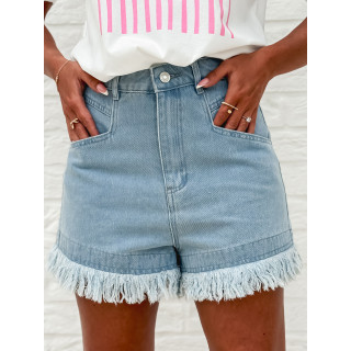 Short en jeans Petula - Bleu