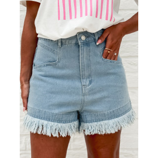 Short en jeans Petula - Bleu