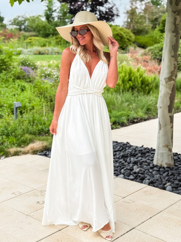 Robe longue Méliora - Ecru