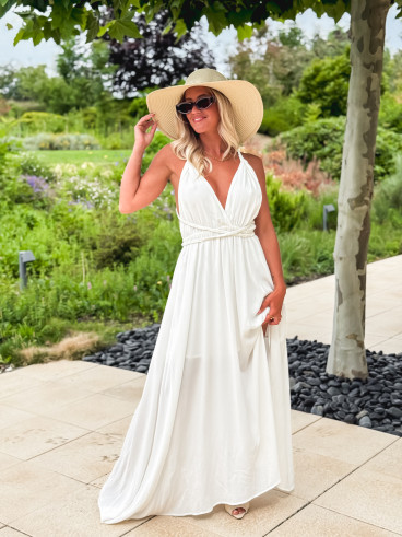 Robe longue Méliora - Ecru