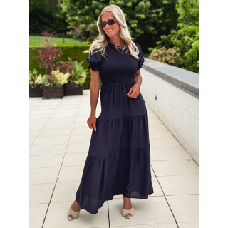 Robe longue Ismène - Bleu marine