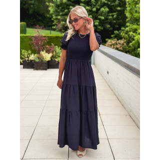 Robe longue Ismène - Bleu marine