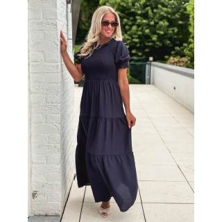 Robe longue Ismène - Bleu marine