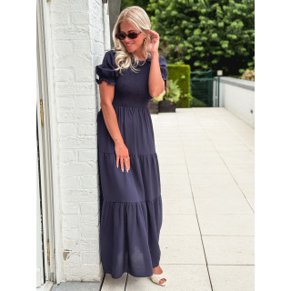Robe longue Ismène - Bleu marine