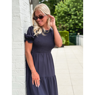 Robe longue Ismène - Bleu marine