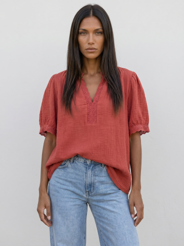 Blouse Farrah - Terracotta