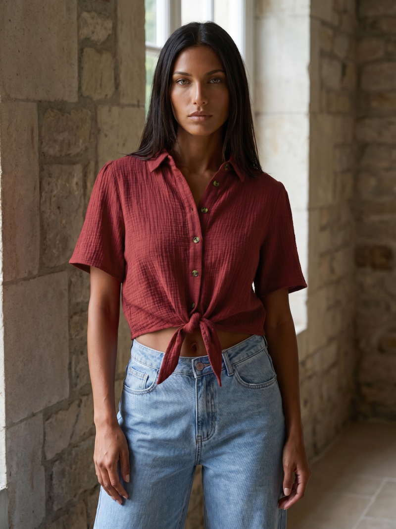 Chemisier Lilia - Terracotta
