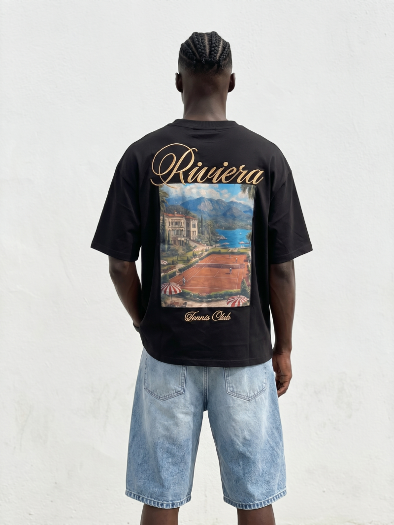 T-shirt "Riviera" - Noir
