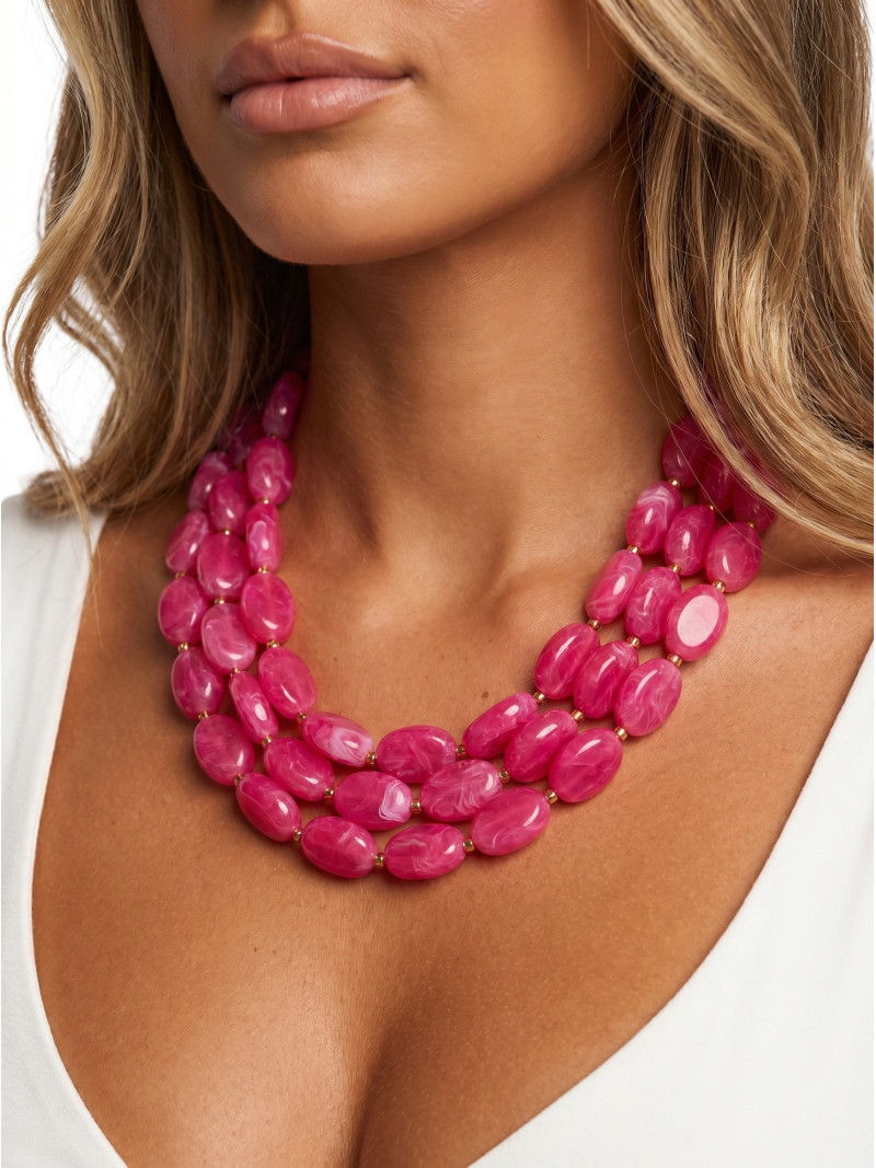 Collier Yelenie - Fuchsia