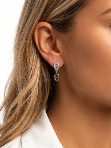 Boucles d'oreilles Palomé - Argenté