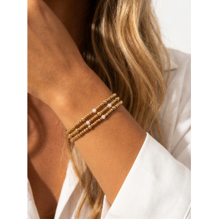 Bracelet Lyana - Doré/Blanc
