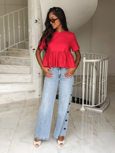 Blouse Davida - Rouge Blouse Davida - Rouge