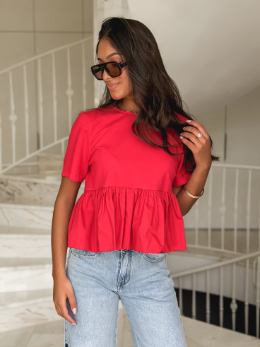 Blouse Davida - Rouge Blouse Davida - Rouge