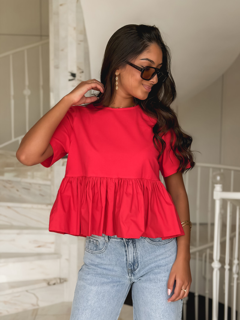 Blouse Davida - Rouge Blouse Davida - Rouge