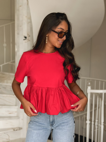 Blouse Davida - Rouge Blouse Davida - Rouge