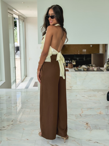 Pantalon Ephyra - Chocolat Pantalon Ephyra - Chocolat