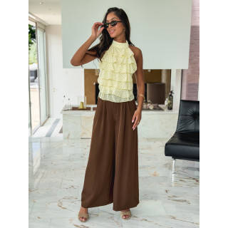 Blouse à pois Tonia - Jaune