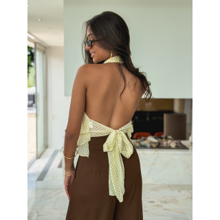 Blouse à pois Tonia - Jaune